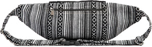 Freakmandu Large Hemp Fanny Pack – Eco-Friendly Boho Hip Waist Bag in White
