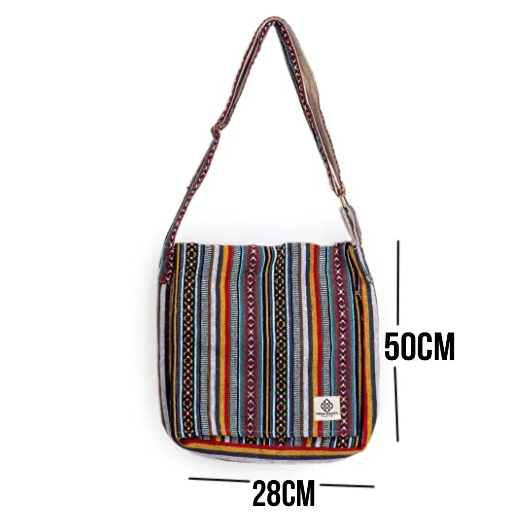 Woven Hemp Messenger Bag Freakmandu